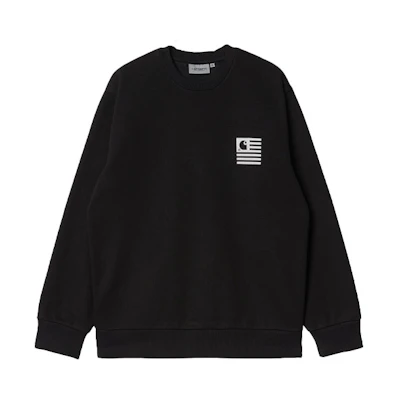 Carhartt WIP FW21 Logo Crewneck Sweatshirt Black - I029528-0D2-XX