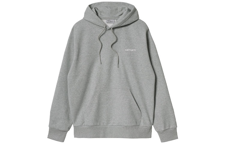 Carhartt WIP FW21 Logo Embroidered Hoodie Unisex Grey I028937-00D-XX