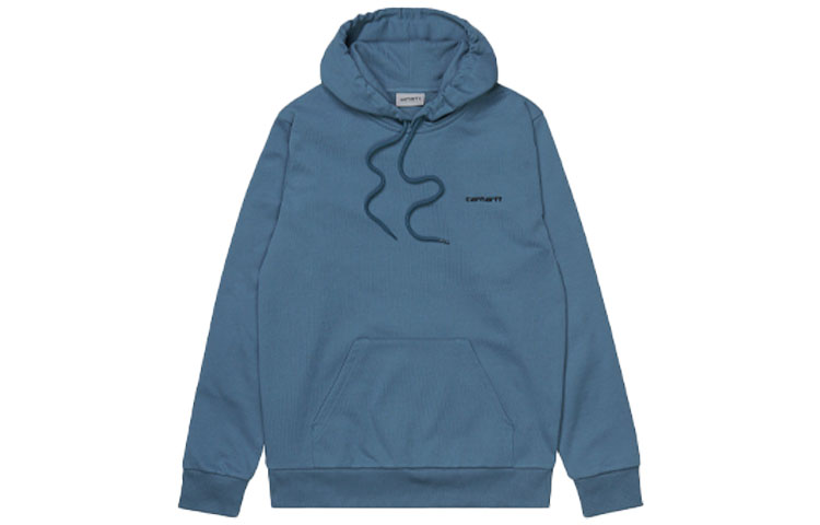 Carhartt WIP FW21 Logo Embroidered Hoodie Unisex Haze Blue I028937-0GB-XX