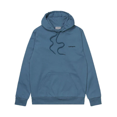 Carhartt WIP FW21 Logo Embroidered Hoodie Unisex Haze Blue I028937-0GB-XX