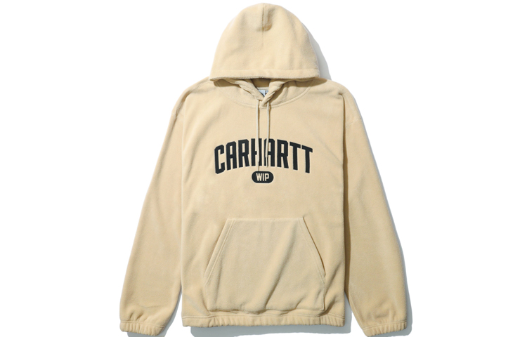Carhartt WIP FW21 Logo Fleece-Lined Hoodie Winter Yellow () CHXSWA202009FBGA