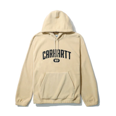 Carhartt WIP FW21 Logo Fleece-Lined Hoodie Winter Yellow () CHXSWA202009FBGA