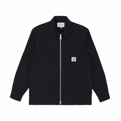 Carhartt WIP FW21 Logo Pocket Zip Workwear Jacket Black I028543-89-00