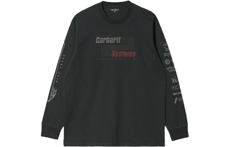 Carhartt WIP FW21 Logo Print Loose Fit Crewneck Sweatshirt Men’s Grey I029624-26-XX