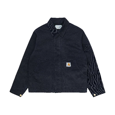 Carhartt WIP FW21 Logo Print Zip Long Sleeve Jacket Navy - I028673-1C-02