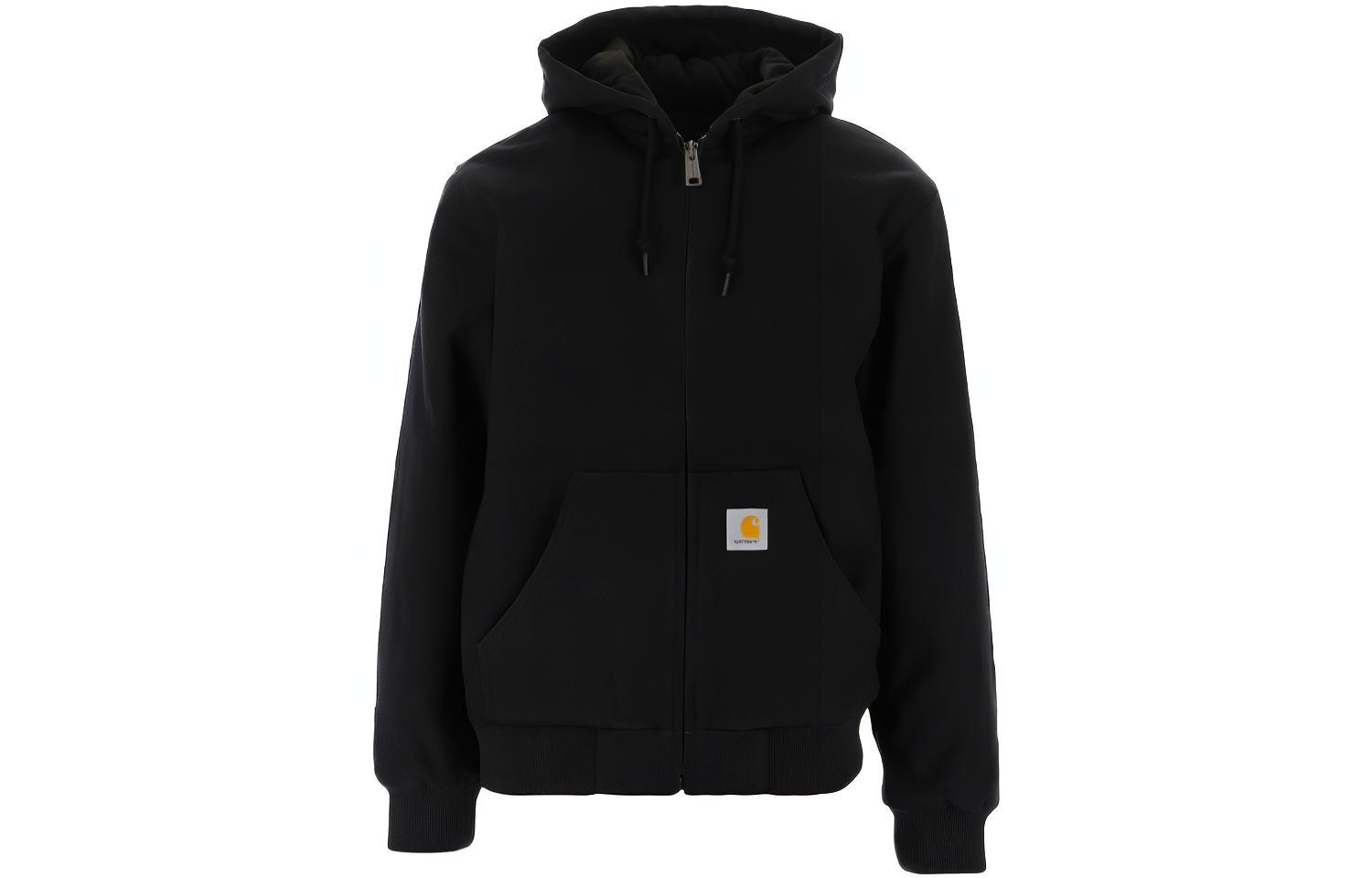 Carhartt WIP FW21 Loose Fit Zip-Up Hoodie Jacket Black I028426-0389-01