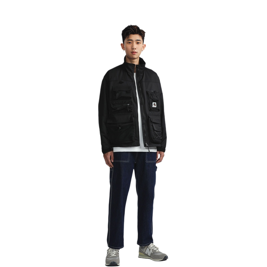 Carhartt WIP FW21 Multi-Pocket Zip Jacket Black Men’s CHXJKA212001HBKX 圖 4