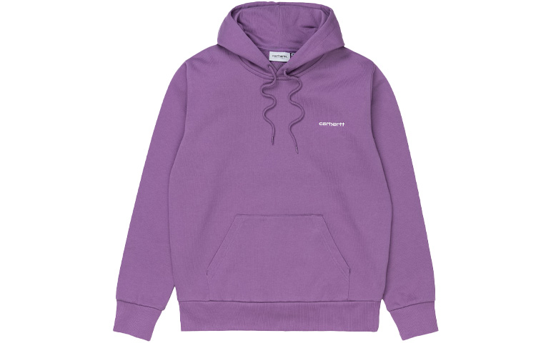 Carhartt WIP FW21 Purple Hoodie with Embroidered Logo Unisex I028937-0AJ-90