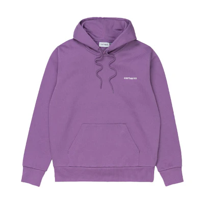 Carhartt WIP FW21 Purple Hoodie with Embroidered Logo Unisex I028937-0AJ-90