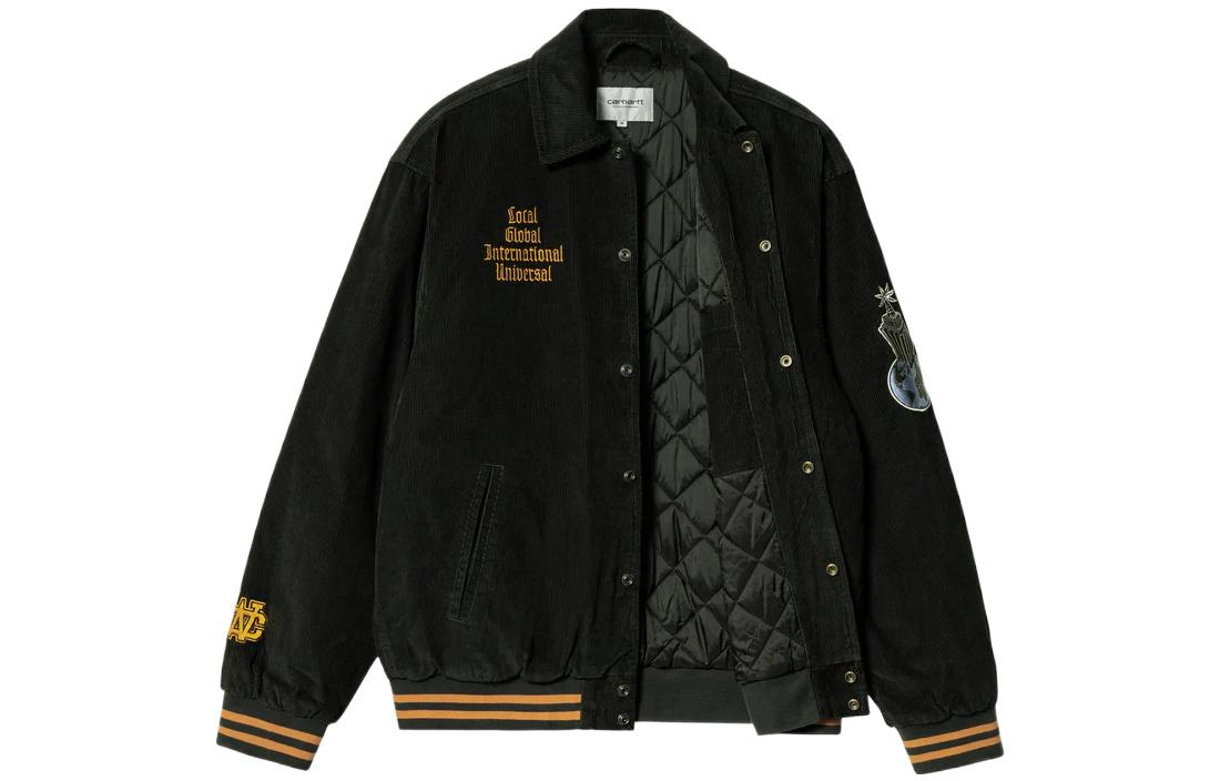 Carhartt WIP FW22  Black Embroidered Letter Button-Up Jacket. I030819-0ZH-XX 圖 4