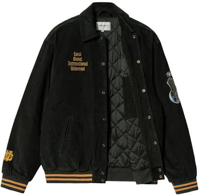 Chaqueta Negra Abotonada Bordada Carhartt WIP FW22. I030819-0ZH-XX Shop Chaqueta Negra Abotonada Bordada Carhartt WIP FW22. I030819-0ZH-XX