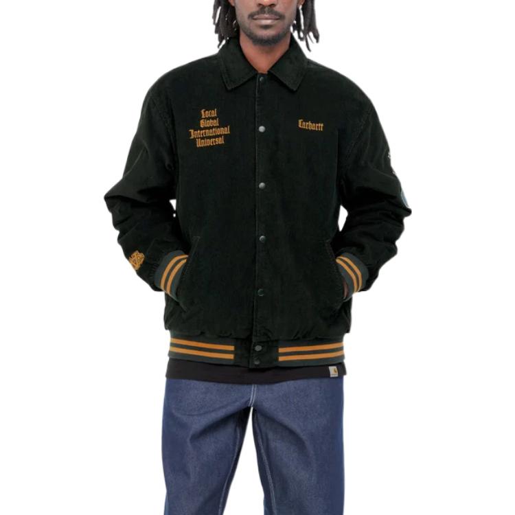 Carhartt WIP FW22  Black Embroidered Letter Button-Up Jacket. I030819-0ZH-XX 圖 5