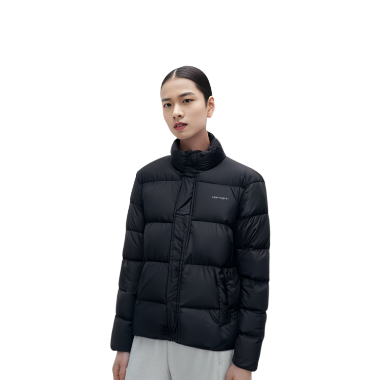 Carhartt WIP FW22  Black Logo Print Stand Collar Down Jacket. I030822-00E-XX 圖 6