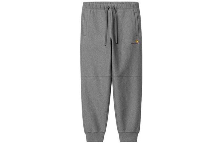 Carhartt WIP FW22  Grey Logo Embroidered Jogger Sweatpants. I027042-ZM-XX