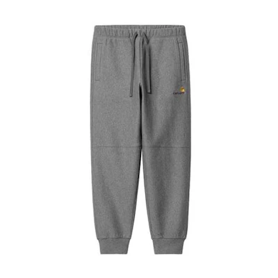 Carhartt WIP FW22 Grey Logo Embroidered Jogger Sweatpants. I027042-ZM-XX