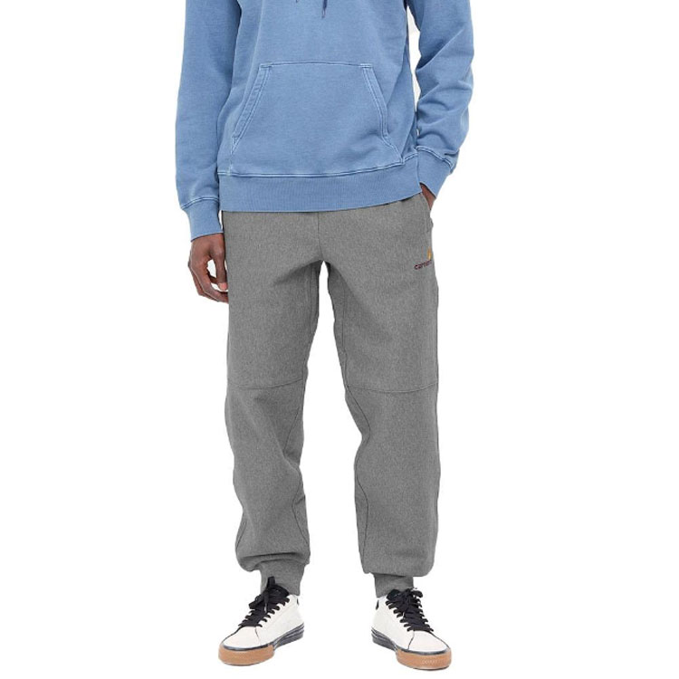 Lookbook Carhartt WIP FW22 Seluar Jogger Sweatpants Kelabu Logo Sulaman. I027042-ZM-XX