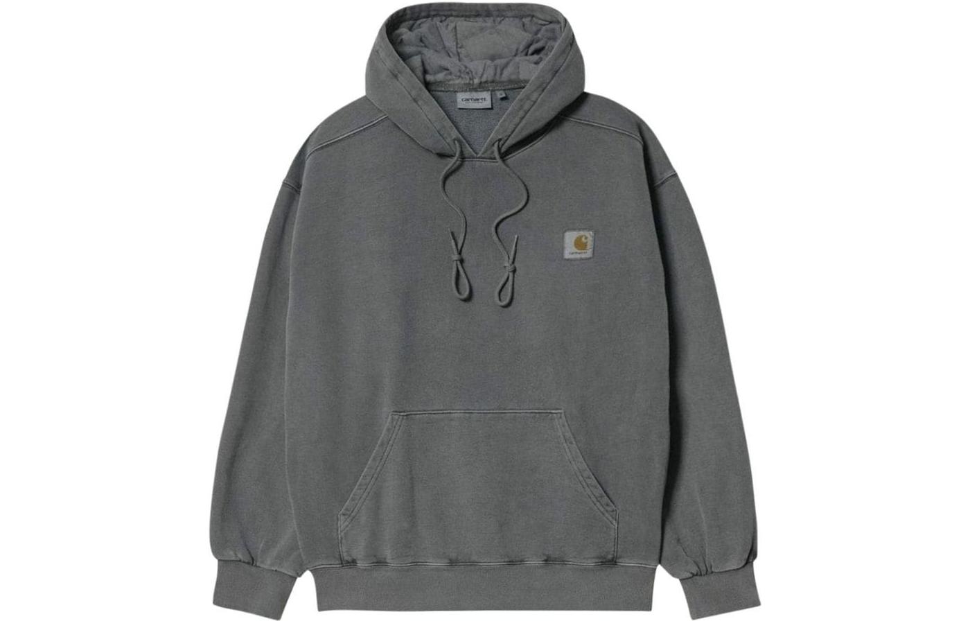 Carhartt WIP FW22  Grey Solid Color Pullover Hoodie. I029523-SOT