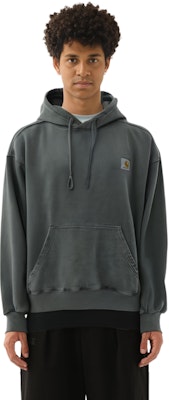 Carhartt WIP FW22 Grey Solid Color Pullover Hoodie. I029523-SOT Shop Carhartt WIP FW22 Grey Solid Color Pullover Hoodie. I029523-SOT