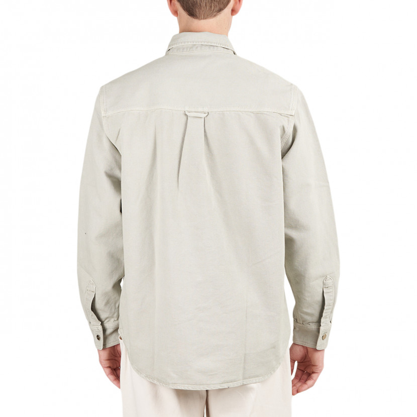 Carhartt WIP FW22  Light Green Button-Up Shirt Jacket with Logo Patch. I028662-0EY-WF 圖 4