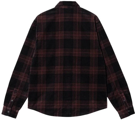 Carhartt WIP FW22 Plaid Long Sleeve Shirt Dark Red I030788-12N-XX Lookbook Carhartt WIP FW22 Plaid Long Sleeve Shirt Dark Red I030788-12N-XX