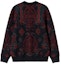 Lookbook Carhartt WIP FW22 Red V-Neck Jacquard Knit Sweater. I030849-17P-XX