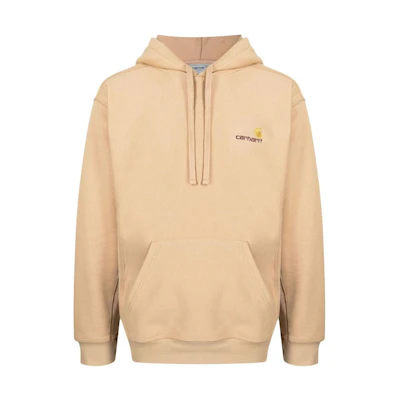 Carhartt WIP FW22 American Script Logo Hoodie Beige I028279DUSTY