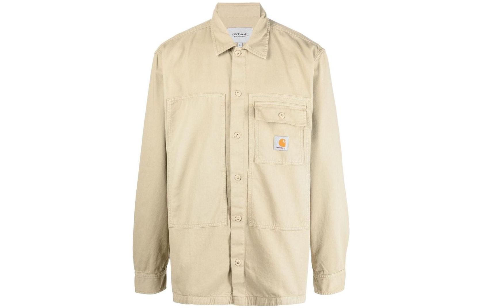 Carhartt WIP FW22 Beige Button-Up Long Sleeve Jacket Men I030765GARMENT