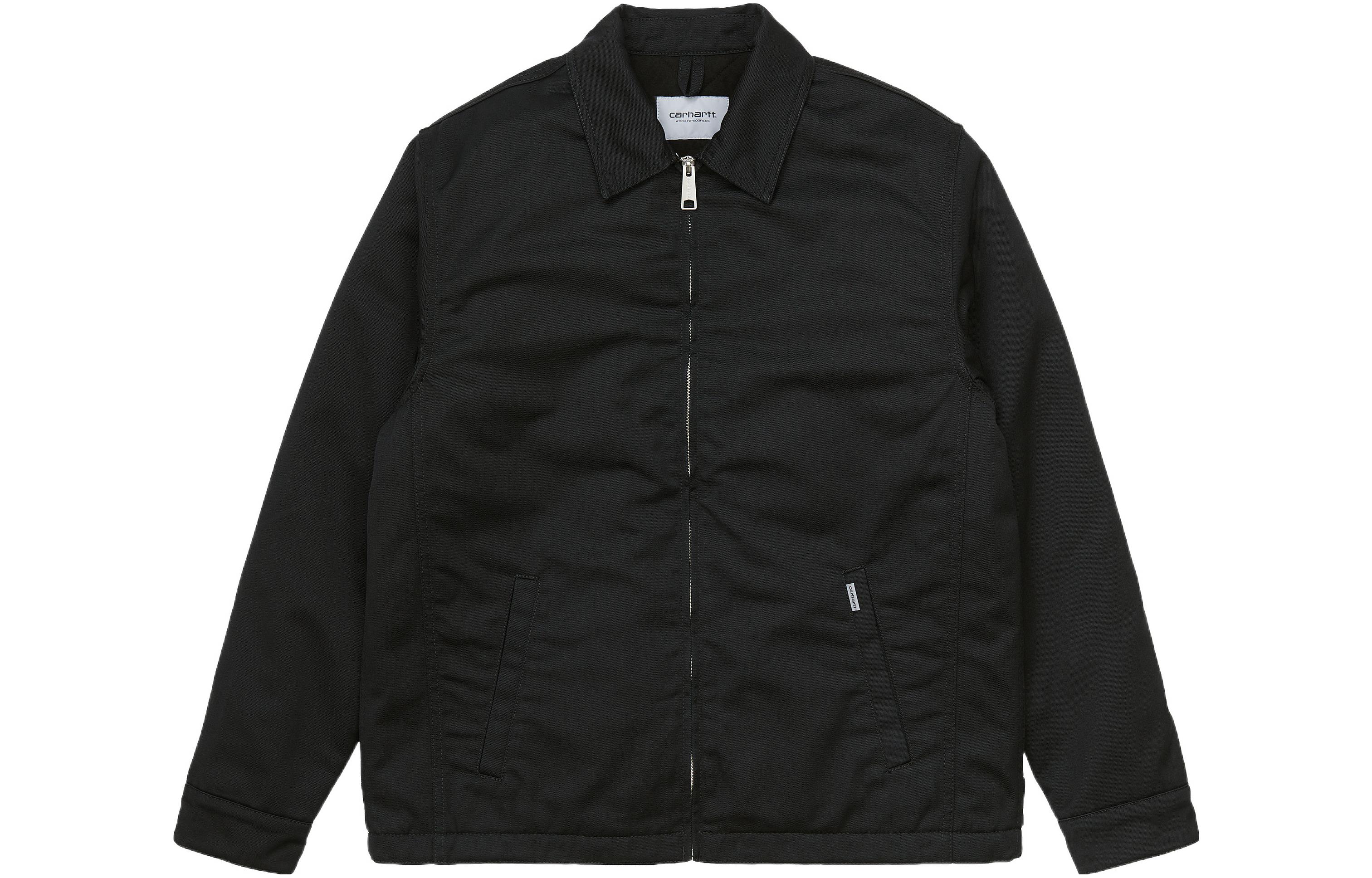 Carhartt WIP FW22 Black Canvas Zip-Up Work Jacket I022023-89-02