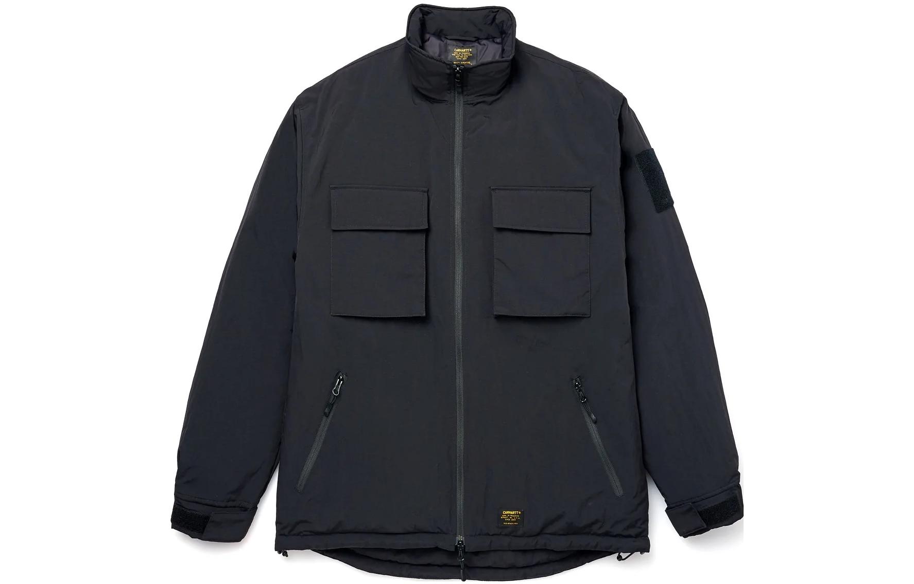 Carhartt WIP FW22 Black High-Neck Zip Casual Loose-Fit Jacket A222016-89-XX