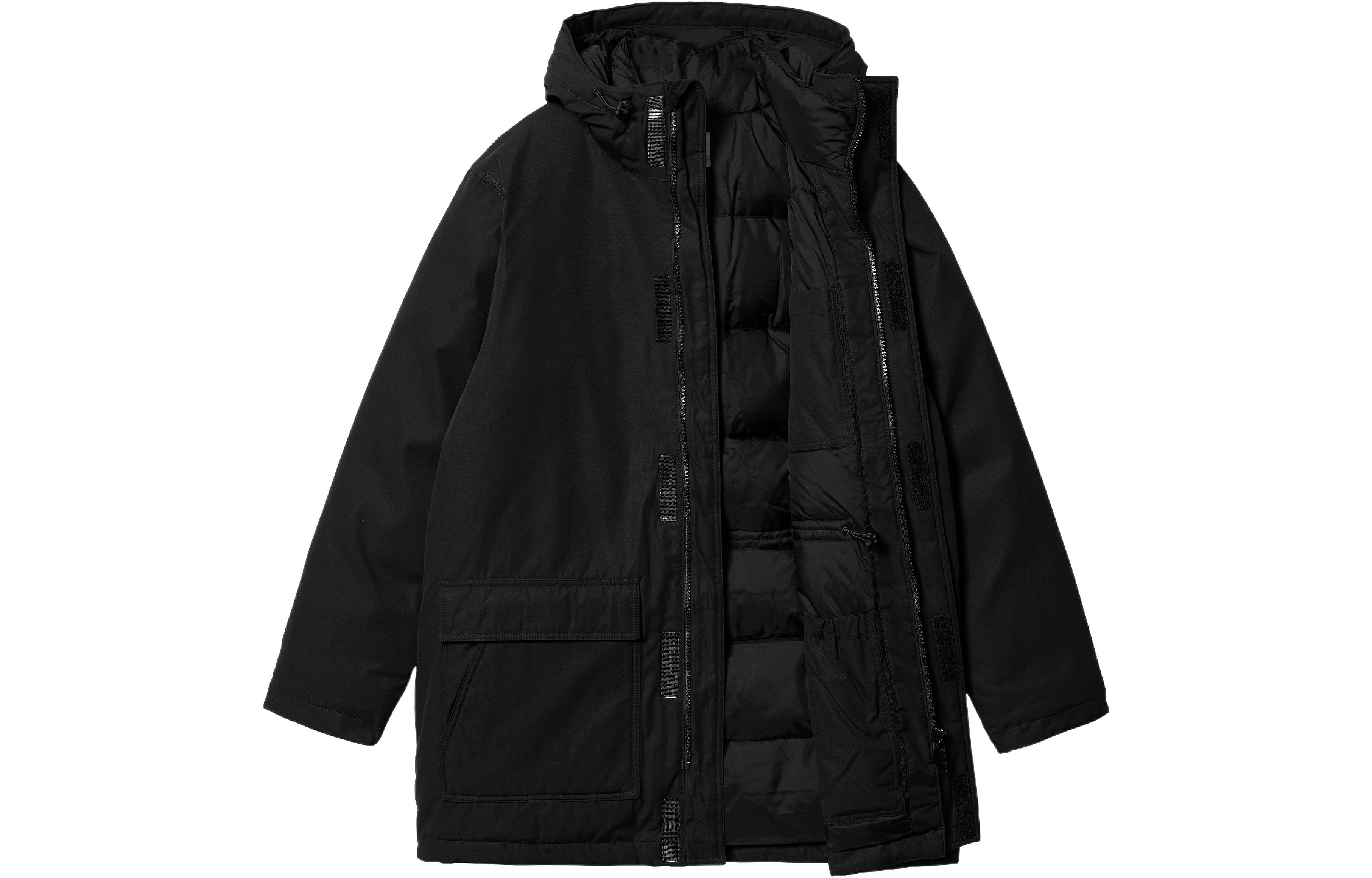 Carhartt WIP FW22 Black Hooded Multi-Pocket Jacket  Outerwear. I030832-00E-XX 圖 3