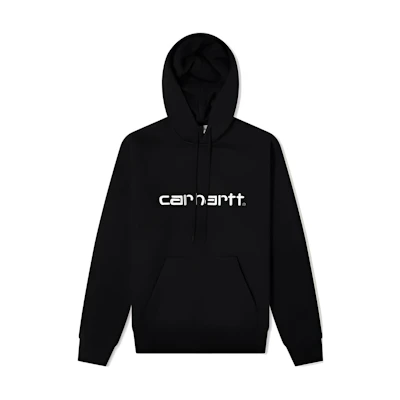 Carhartt WIP FW22 Black Hoodie with Logo Print for Men I029419-89-90