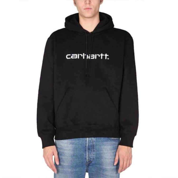 Purchase Carhartt WIP FW22 Hoodie Hitam dengan Cetakan Logo. I0302300D2XXBLACK