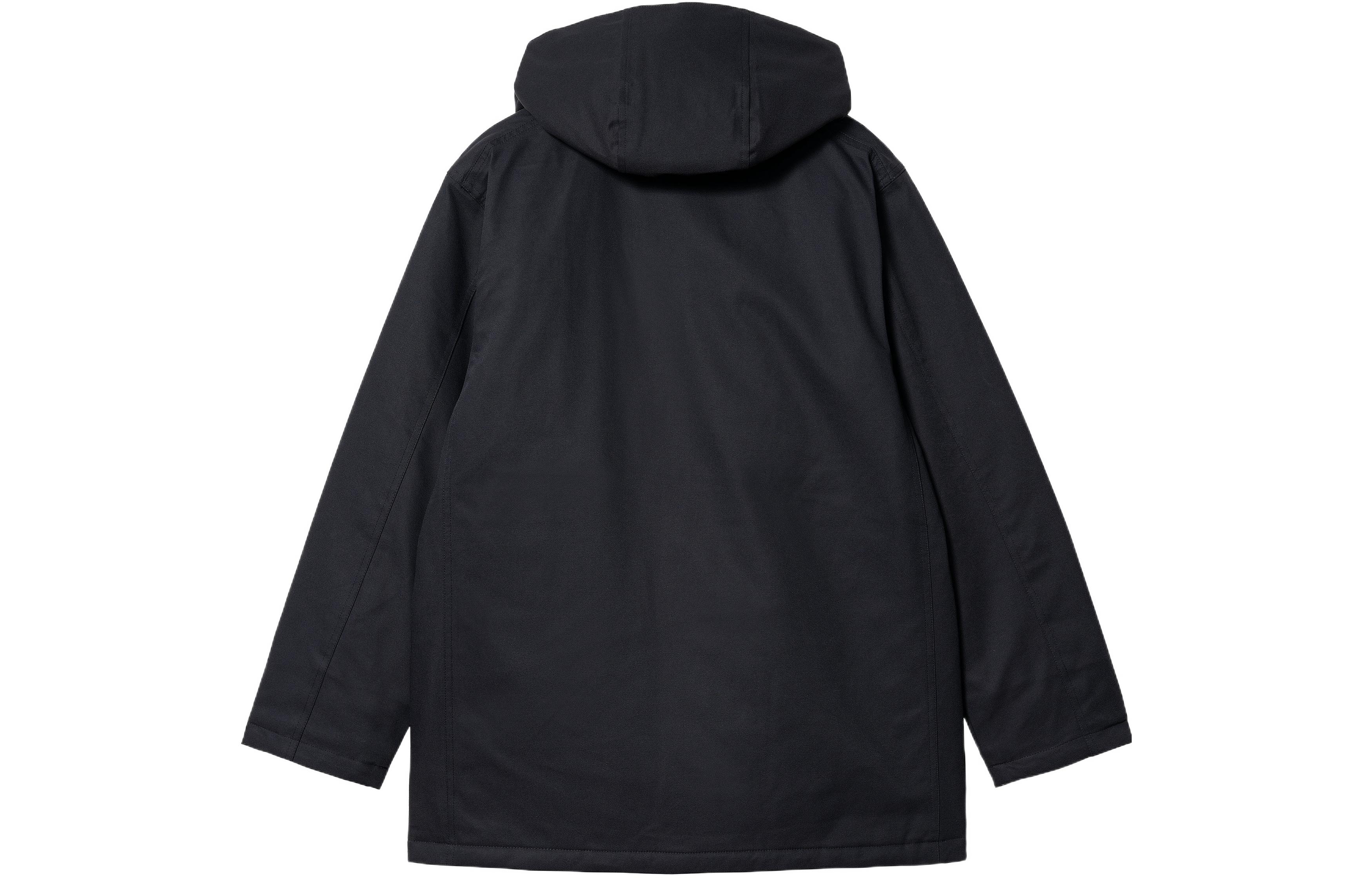 Lookbook Carhartt WIP FW22 Black Long Sleeve Hoodie Pocket Coat I030831-00E-XX
