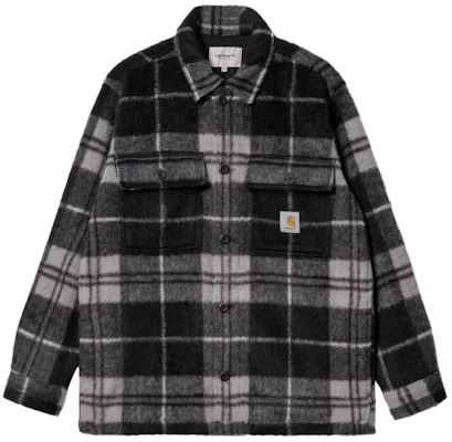 칼하트 WIP FW22 블랙 체크 스트라이프 칼라 버튼업 셔츠 재킷 I030790-18W-XX Buy 칼하트 WIP FW22 블랙 체크 스트라이프 칼라 버튼업 셔츠 재킷 I030790-18W-XX