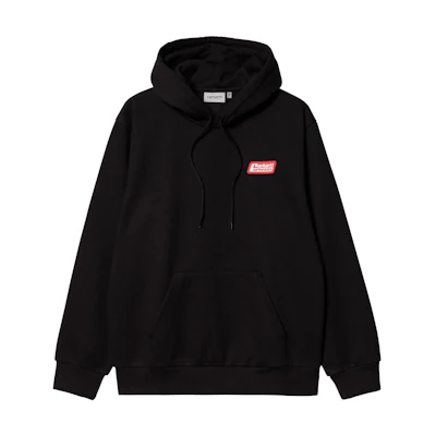 Carhartt WIP FW22 Black Pullover Hoodie with Logo Print for Men I031013-89-XX