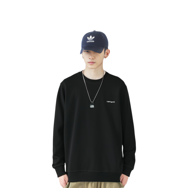 Purchase Carhartt WIP 2022秋冬款黑色字母印花连帽衫 I031242-0D2-XX