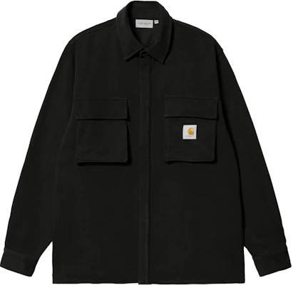 Carhartt WIP FW22 黑色純色男款長袖襯衫外套 I030920-89-06 Buy Carhartt WIP FW22 黑色純色男款長袖襯衫外套 I030920-89-06