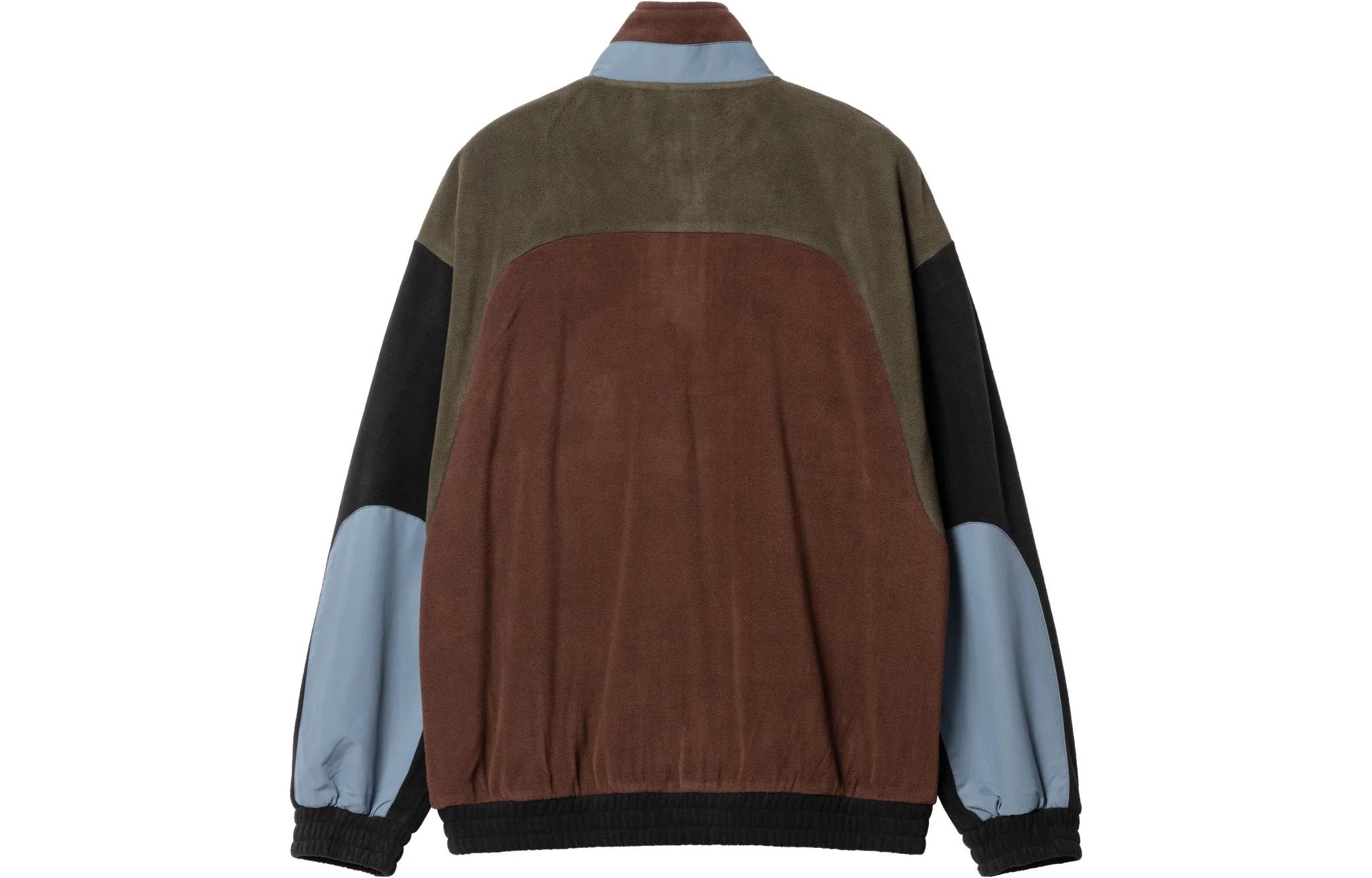 Lookbook Carhartt WIP FW22 Brody Half-Zip Pullover Sweatshirt Hitam/Coklat Pria. I030926-15B-XX