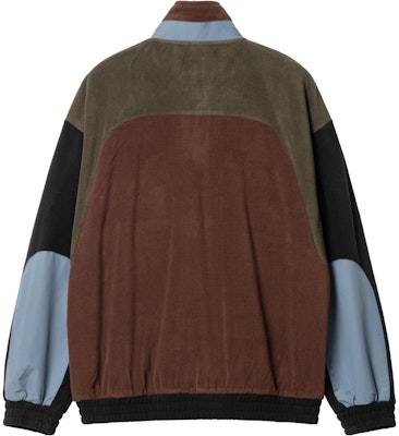 Carhartt WIP FW22 Brody Half-Zip Pullover Sweatshirt Hitam/Coklat Pria. I030926-15B-XX Lookbook Carhartt WIP FW22 Brody Half-Zip Pullover Sweatshirt Hitam/Coklat Pria. I030926-15B-XX