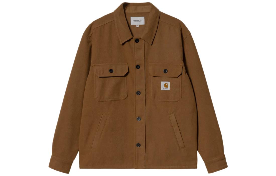 Order Carhartt WIP FW22 Brown  Shirt Jacket with Dual Chest Pockets. I030792-HZ-XX