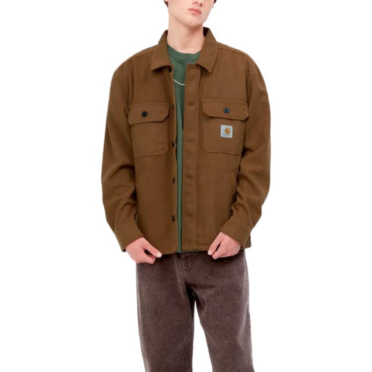 Purchase Carhartt WIP FW22 Brown  Shirt Jacket with Dual Chest Pockets. I030792-HZ-XX