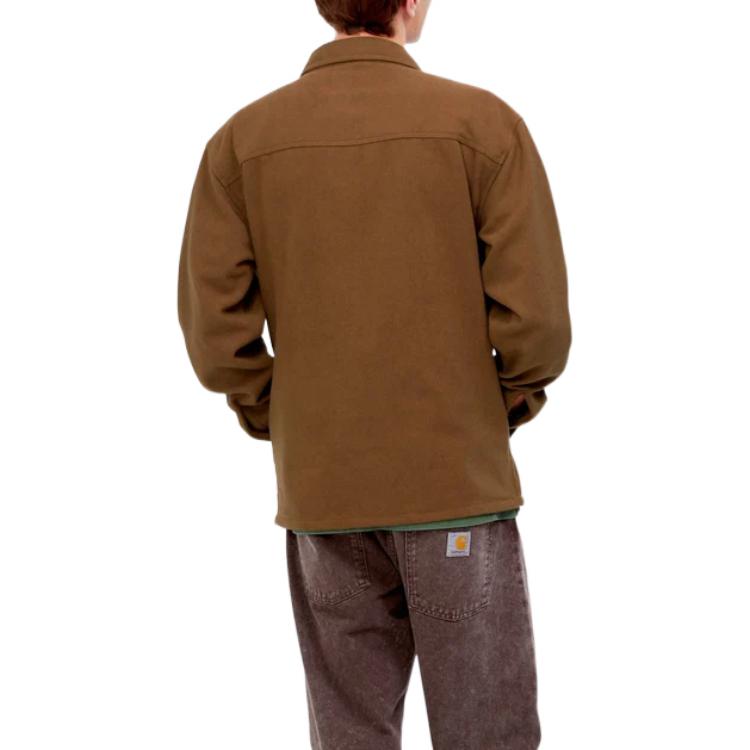 Details for Carhartt WIP FW22 Brown  Shirt Jacket with Dual Chest Pockets. I030792-HZ-XX