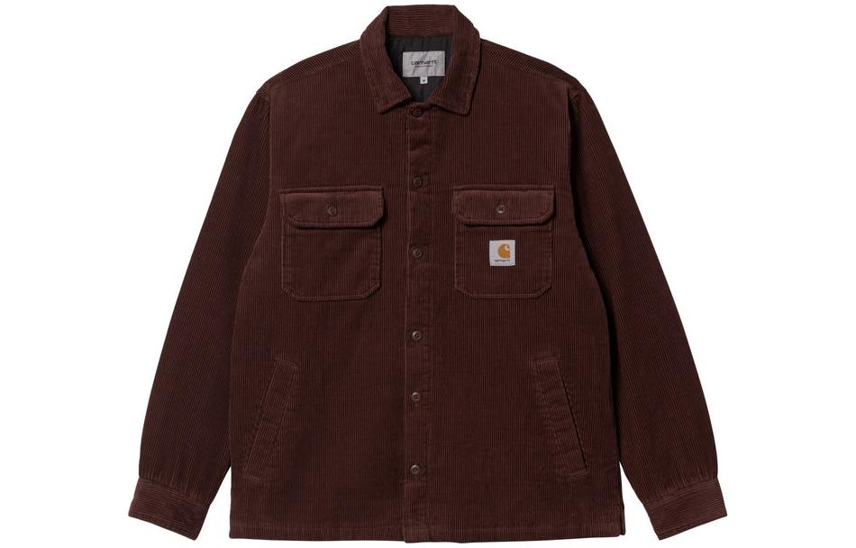 Carhartt WIP FW22 Brown Solid Pocket Shirt Jacket for Men I028827-0W4-XX