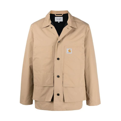 Carhartt WIP FW22 Button-Up Solid Shirt Jacket Menswear - Ginger Yellow I03001803NOXX