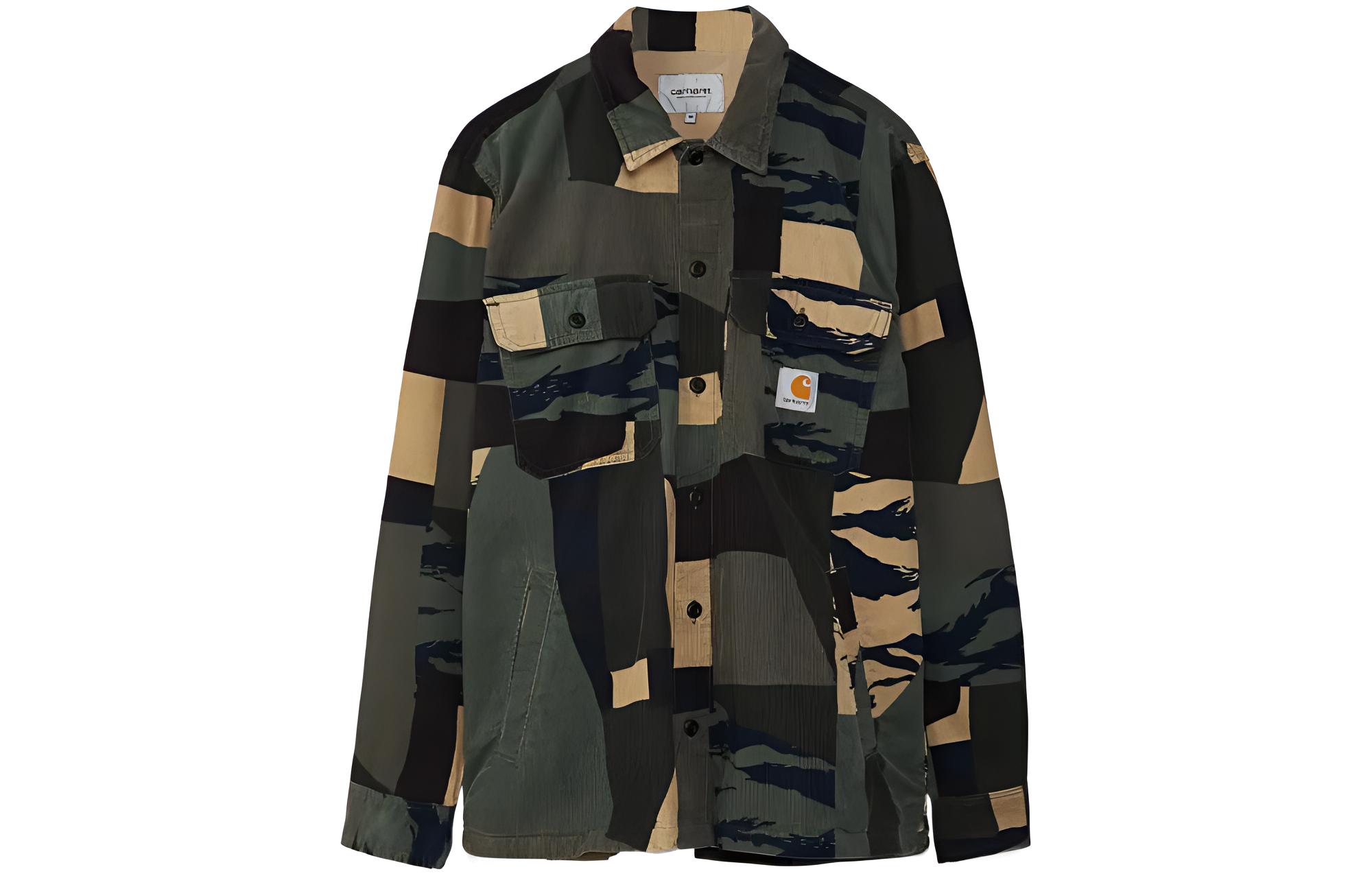 Carhartt WIP FW22 Camo Button-Up Shirt Jacket Multi-Color I030285-0NZ-02