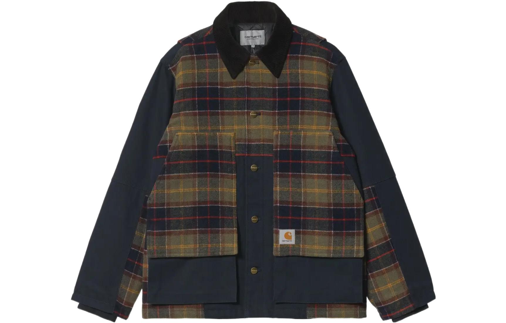 Carhartt WIP FW22 Checkered Single-Breasted Jacket Men’s - Navy Blue I029456-0ZE-XX