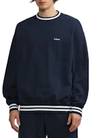 Sizing Carhartt WIP FW22 拼色刺繡LOGO男士藍色連帽衫 CHXSWA222049J-BLX