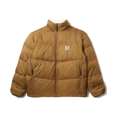 Carhartt WIP FW22 Cullen Reversible Jacket Brown - Outdoor Warm Unisex Insulated Coat CHXDNA222034J-BWL