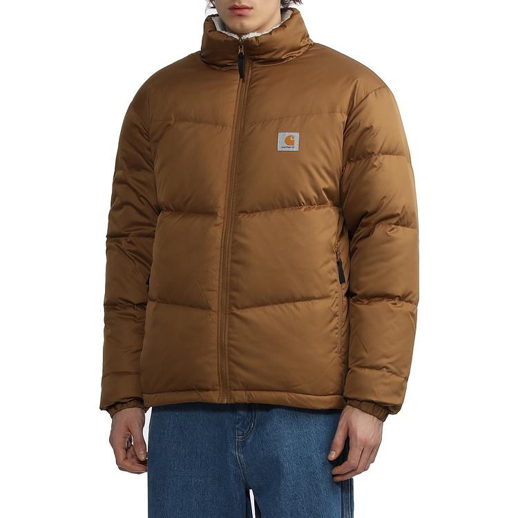 Shop Carhartt WIP FW22 Cullen 可翻转夹克棕色 - 秋冬户外保暖男女通用外套 CHXDNA222034J-BWL