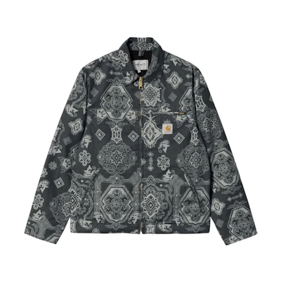 Carhartt WIP FW22 Detroit Jacket All-Over Print Black Jacket. I030763-0Y1-60